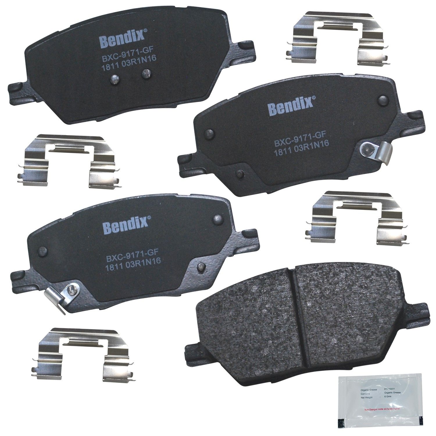 2024, 2023, 2022, 2021, 2020, 2019, 2018, 2017 Jeep Compass Disc Brake Pad Set