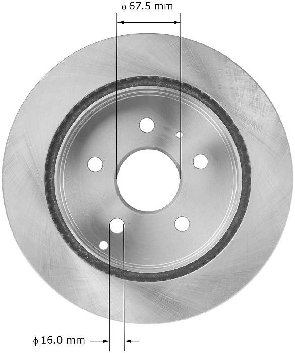 2017, 2016, 2015, 2014, 2013, 2012, 2011, 2010 Chevrolet Equinox Disc Brake Rotor