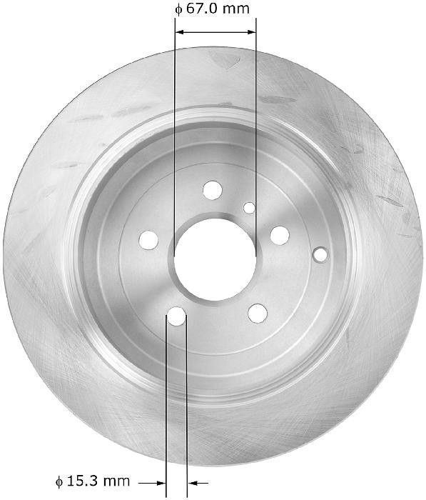 2009, 2008, 2007 Mercedes-Benz ML320 2007-2009 Mercedes-Benz GL320 Disc Brake Rotor