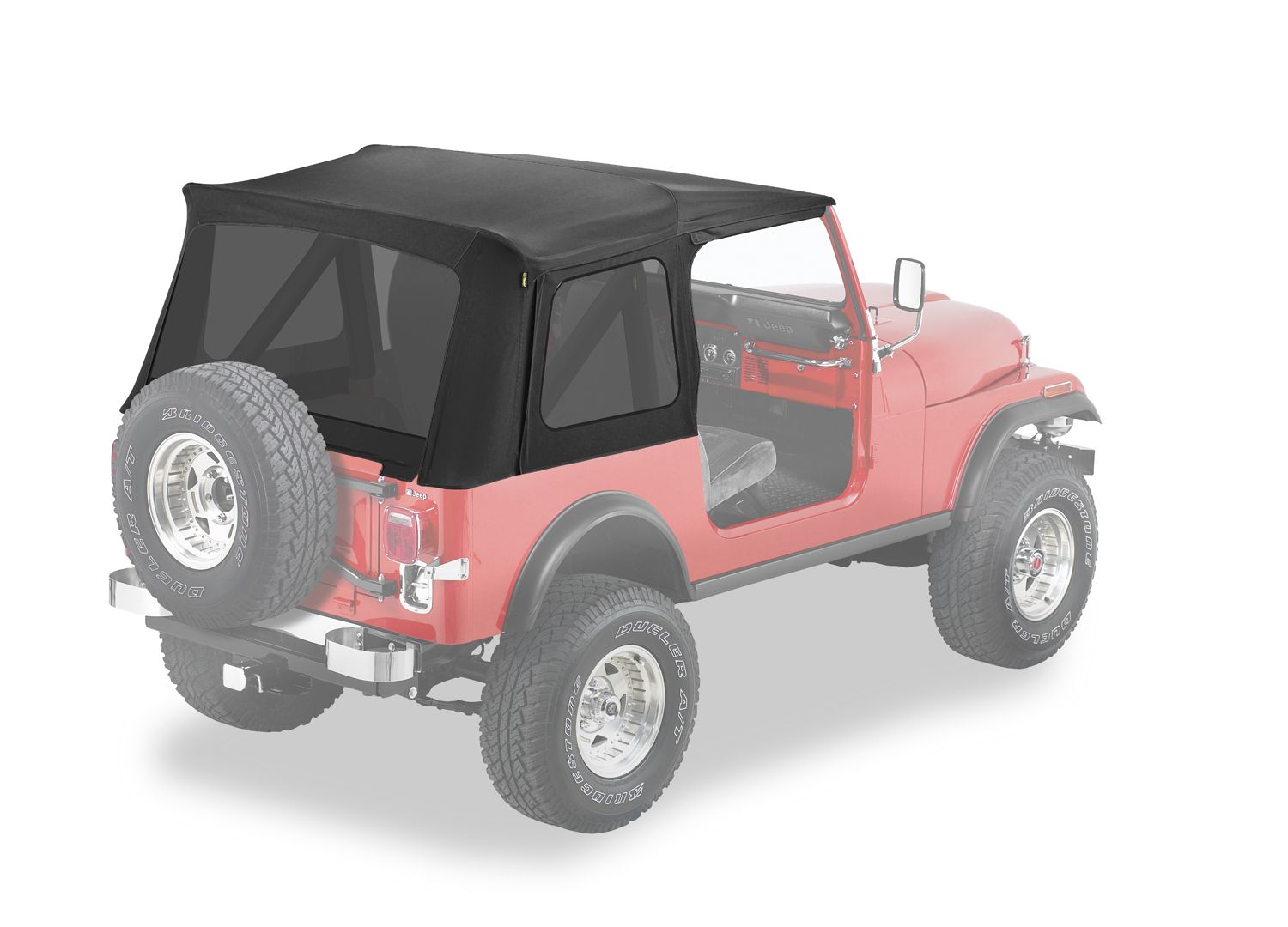 1986, 1985, 1984, 1983, 1982, 1981, 1980, 1979, 1978, 1977, 1976 Jeep CJ7 Soft Top