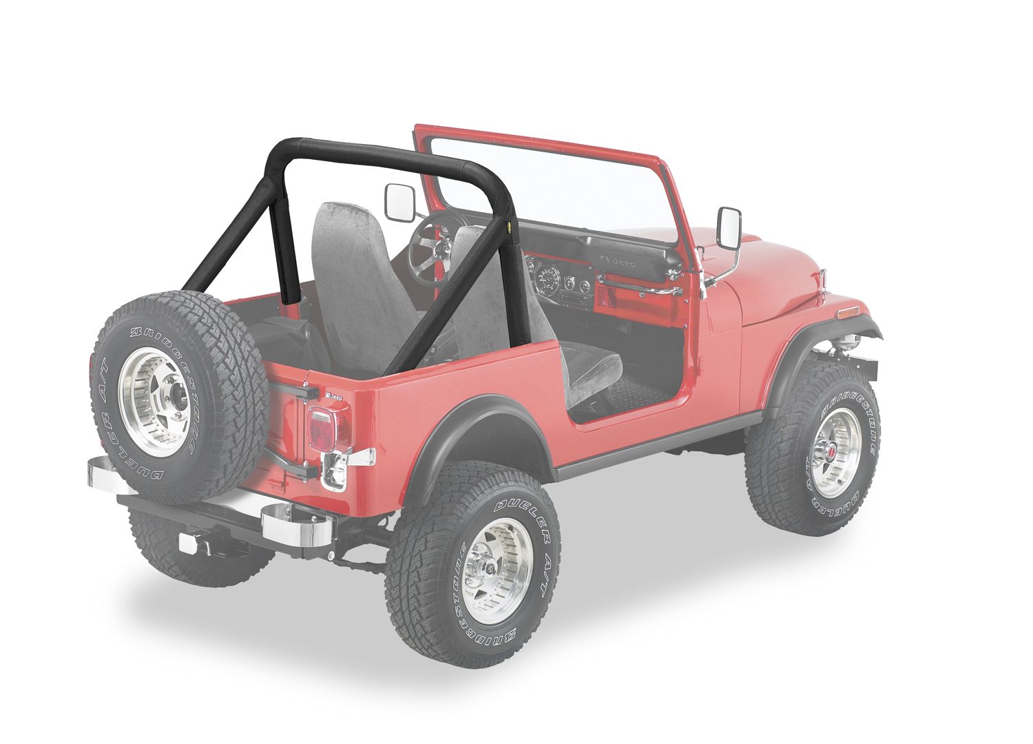1986, 1985, 1984, 1983, 1982, 1981, 1980 Jeep CJ7 Roll Bar Padding