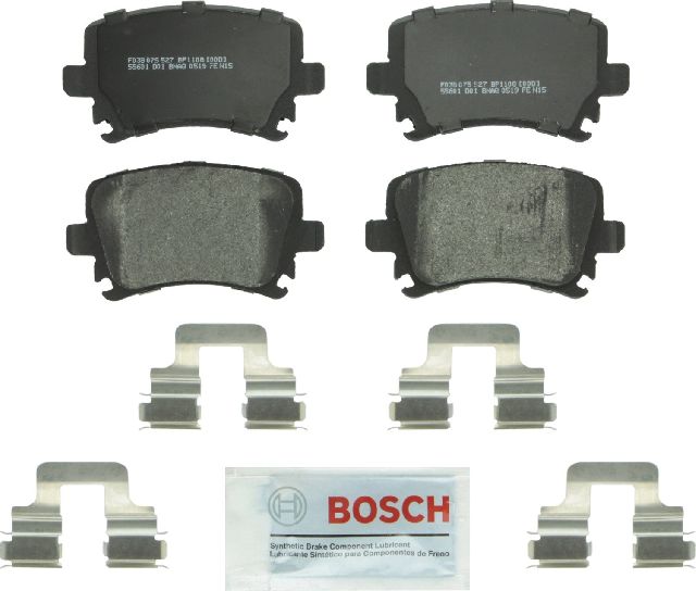 2006-2010 Audi A6 Disc Brake Pad Set - Rear (Bosch)