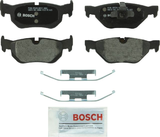 2007-2009 BMW 323i Disc Brake Pad Set - Rear (Bosch)