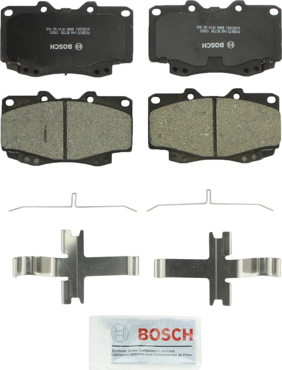 2004, 2003, 2002, 2001, 2000, 1999 Toyota Tacoma Disc Brake Pad Set