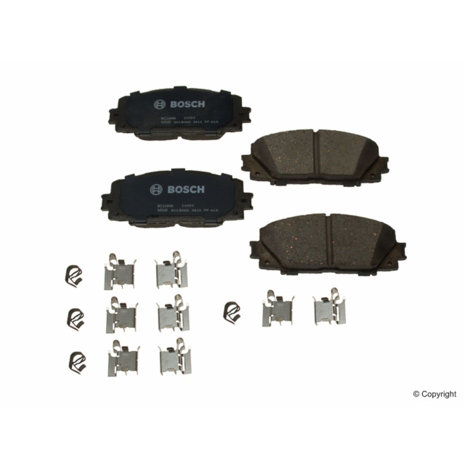 2022, 2021, 2020, 2019, 2018, 2017, 2016, 2015, 2014, 2013, 2012, 2011, 2010 Toyota Prius Disc Brake Pad Set