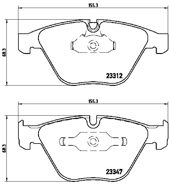 2008-2013 BMW M3 Disc Brake Pad Set - Front (Brembo)