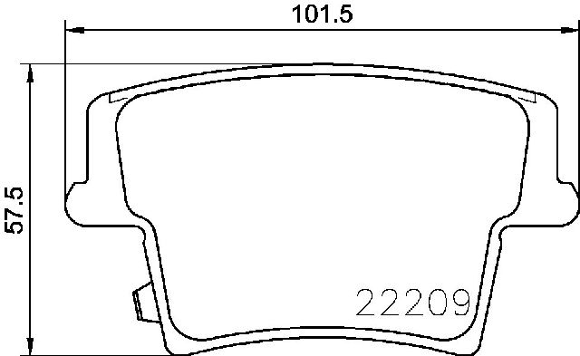 2005-2020 Chrysler 300 Disc Brake Pad Set - Rear (Brembo)