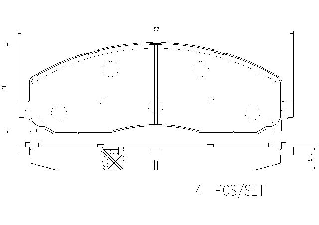 2013-2022 Ford F-350 Super Duty Disc Brake Pad Set - Front (Brembo)