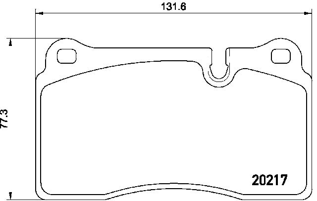 2006-2009 Land Rover Range Rover Sport Disc Brake Pad Set - Front (Brembo)
