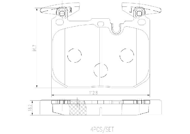 2014-2020 BMW i8 Disc Brake Pad Set - Front (Brembo)