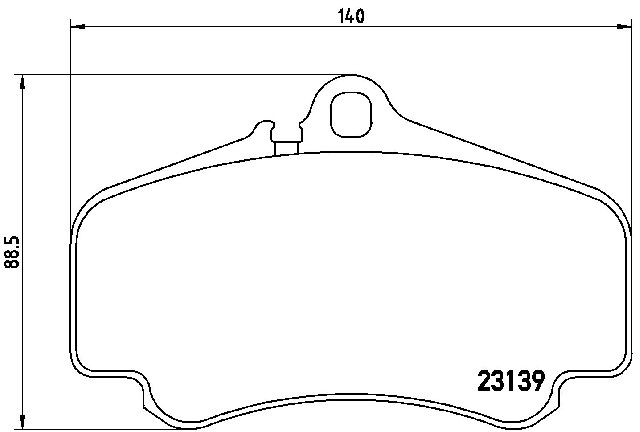 2001-2012 Porsche 911 Disc Brake Pad Set - Front (Brembo)