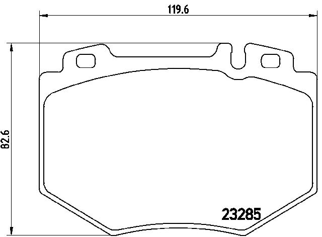 2001-2002 Mercedes-Benz S500 Disc Brake Pad Set - Front (Brembo)