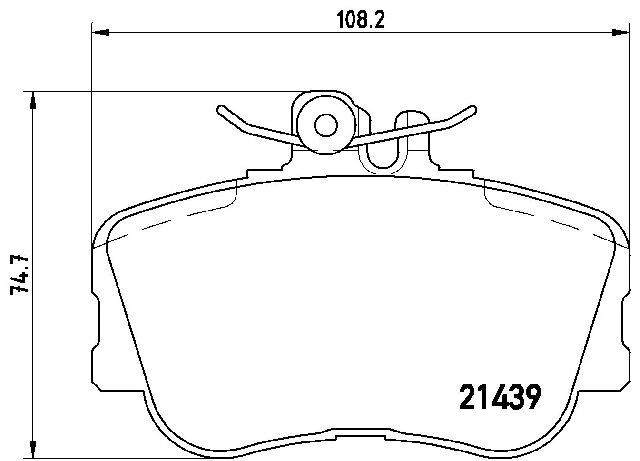 1994-1995 Mercedes-Benz C280 Disc Brake Pad Set - Front (Brembo)