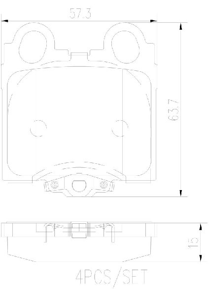 2001-2005 Lexus IS300 Disc Brake Pad Set - Rear (Brembo)