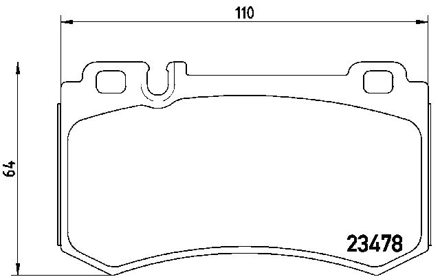2003-2006 Mercedes-Benz S600 Disc Brake Pad Set - Rear (Brembo)