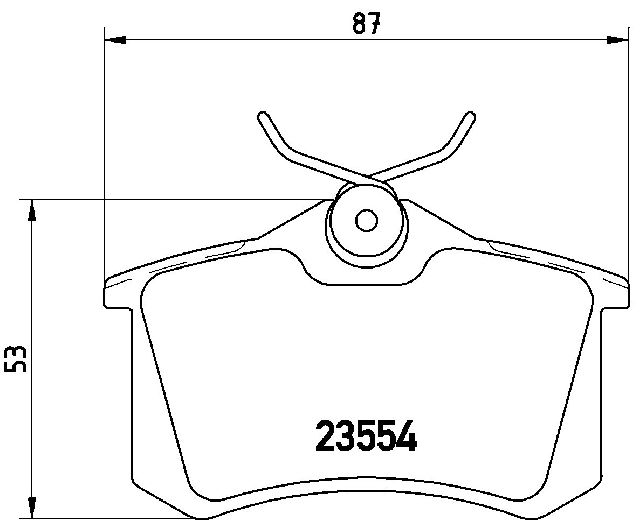 1998-2001 Audi A6 Disc Brake Pad Set - Rear (Brembo)