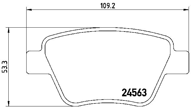 2010-2013 Audi A3 Disc Brake Pad Set - Rear (Brembo)