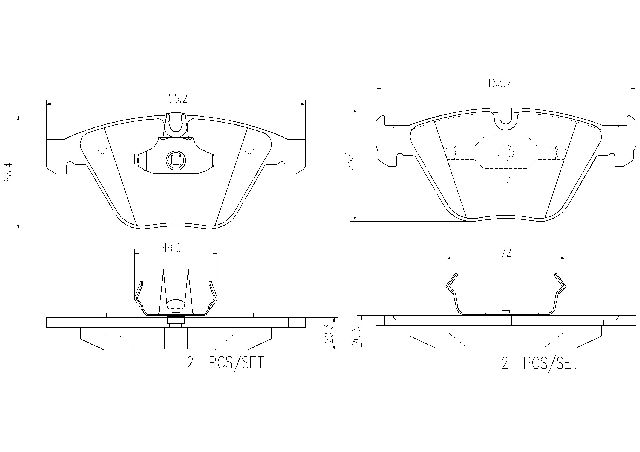 2008-2013 BMW M3 Disc Brake Pad Set - Front (Brembo)