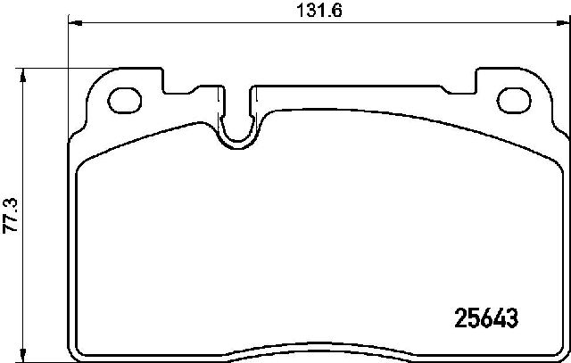 2017-2023 Porsche Macan Disc Brake Pad Set - Front (Brembo)
