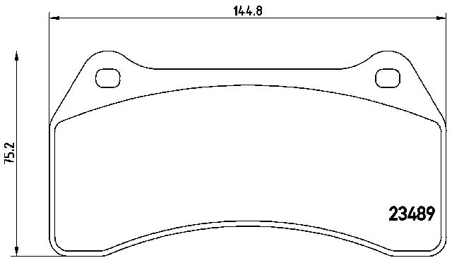 2003-2005 Jaguar S-Type Disc Brake Pad Set - Front (Brembo)