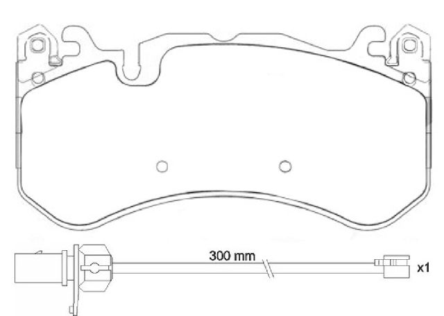2014-2018 Audi RS7 Disc Brake Pad Set - Front (Brembo)