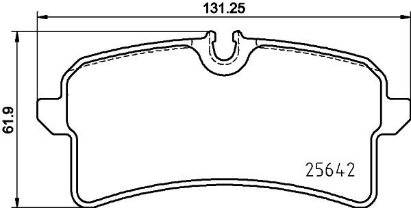 2015-2020 Porsche Macan Disc Brake Pad Set - Rear (Brembo)