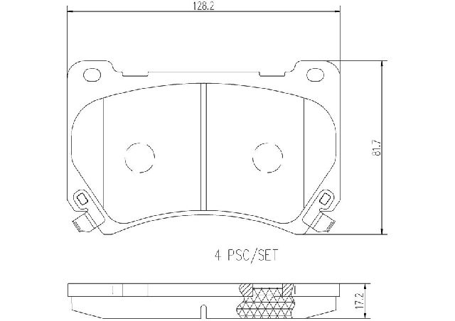 2011 Hyundai Equus Disc Brake Pad Set - Front (Brembo)