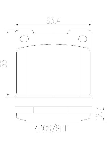 1990 Volvo 760 Disc Brake Pad Set - Rear (Brembo)