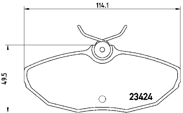 2000-2006 Lincoln LS Disc Brake Pad Set - Rear (Brembo)