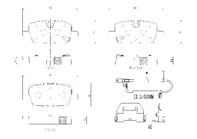 2021-2024 Cadillac XT5 Disc Brake Pad Set - Rear (Brembo)