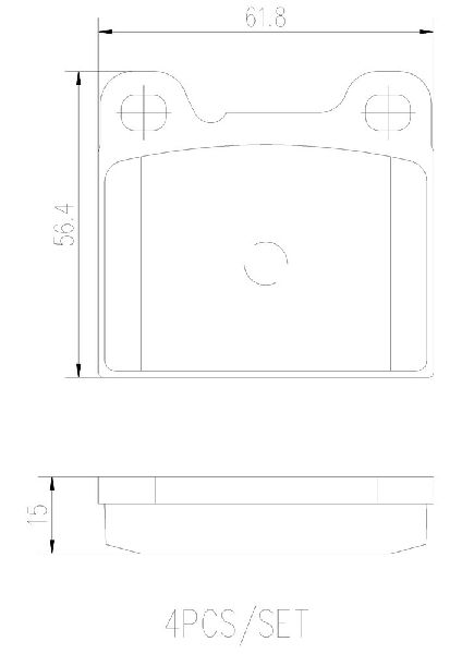 1998-2000 Volvo V70 Disc Brake Pad Set - Rear (Brembo)