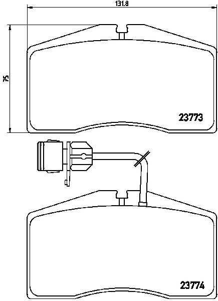 2001-2003 Audi S8 Disc Brake Pad Set - Front (Brembo)