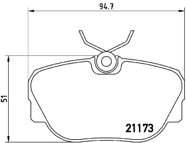 1986-1988 BMW 325 Disc Brake Pad Set - Front (Brembo)