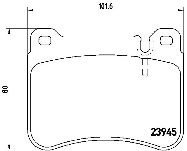 2006-2009 Mercedes-Benz CLK350 Disc Brake Pad Set - Front (Brembo)