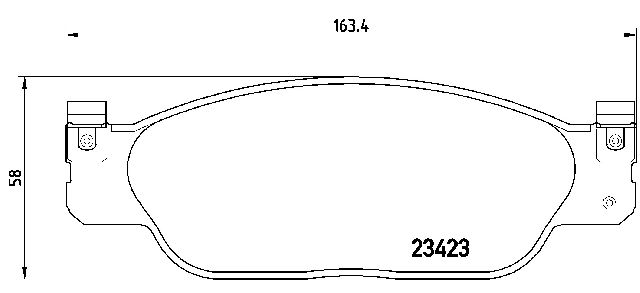 2000-2006 Lincoln LS Disc Brake Pad Set - Front (Brembo)