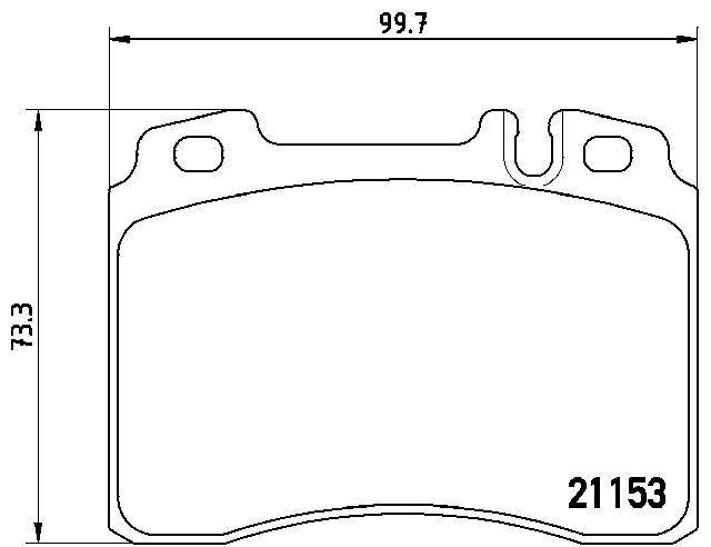 1994-1999 Mercedes-Benz SL600 Disc Brake Pad Set - Front (Brembo)