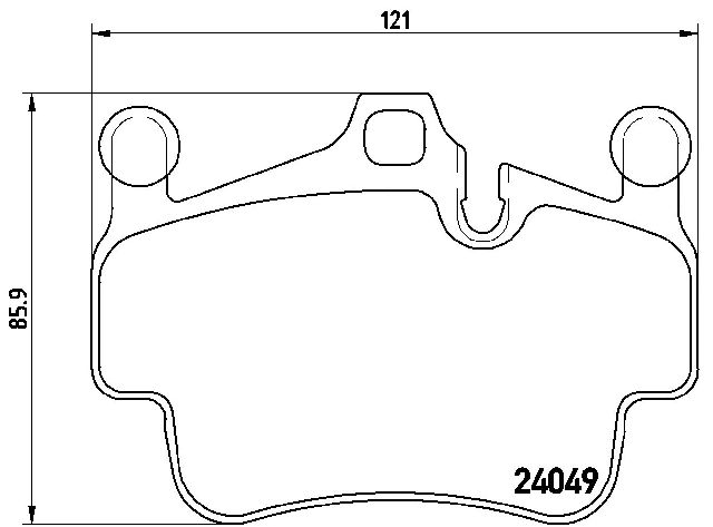 2005-2012 Porsche Boxster Disc Brake Pad Set - Front (Brembo)