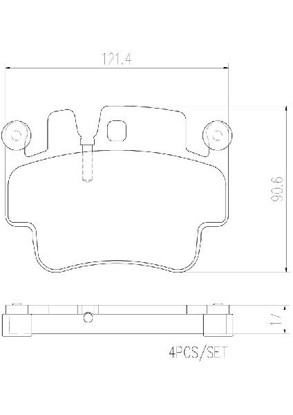 2000-2004 Porsche Boxster Disc Brake Pad Set - Front (Brembo)