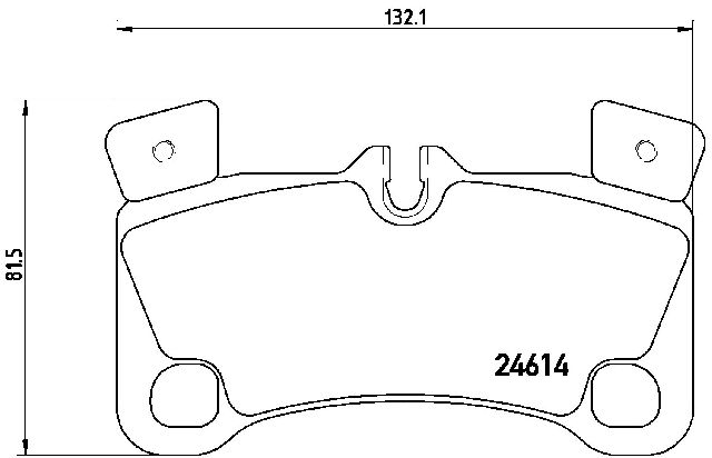 2008-2010 Porsche Cayenne Disc Brake Pad Set - Rear (Brembo)