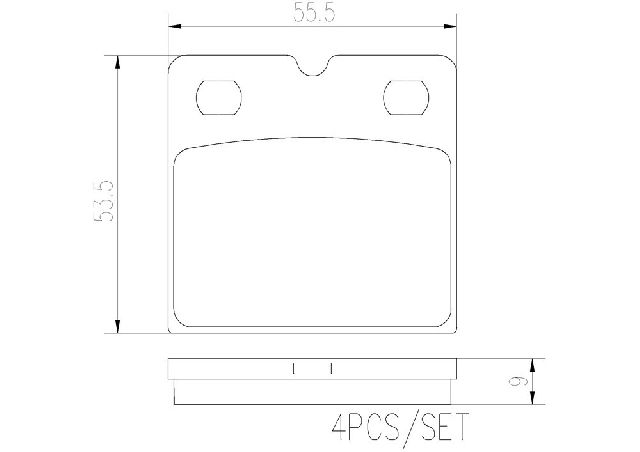 2003-2005 Jaguar S-Type Disc Brake Pad Set - Rear (Brembo)