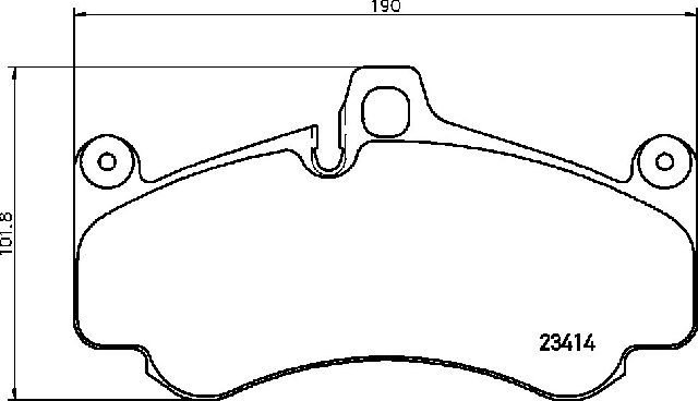 2005-2012 Porsche Boxster Disc Brake Pad Set - Front (Brembo)