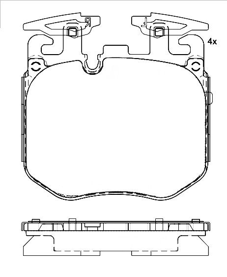 2020-2022 BMW X3 Disc Brake Pad Set - Front (Brembo)