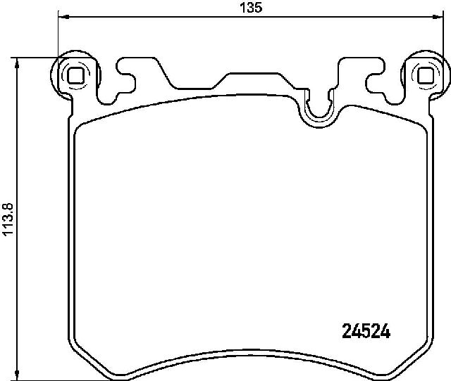 2010-2014 BMW X6 Disc Brake Pad Set - Front (Brembo)