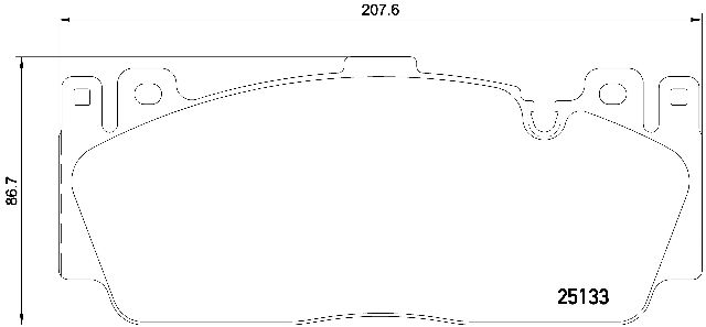 2013-2016 BMW M5 Disc Brake Pad Set - Front (Brembo)