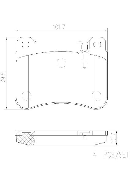 2006-2009 Mercedes-Benz CLK350 Disc Brake Pad Set - Front (Brembo)
