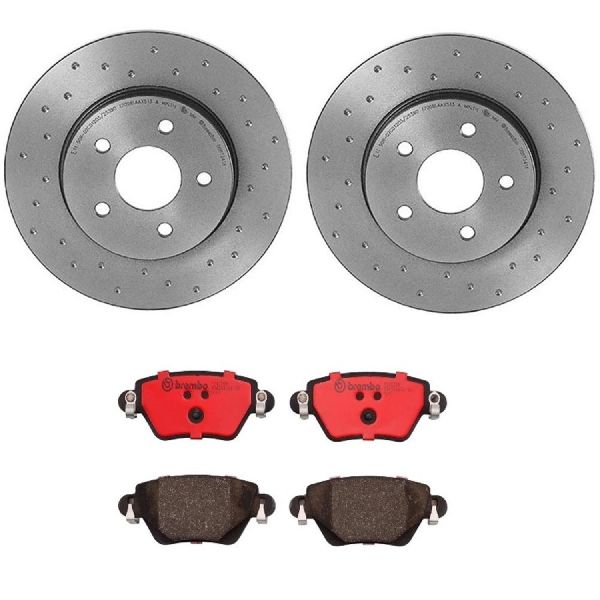 2002-2005 Jaguar X-Type Disc Brake Kit - Rear (Brembo)
