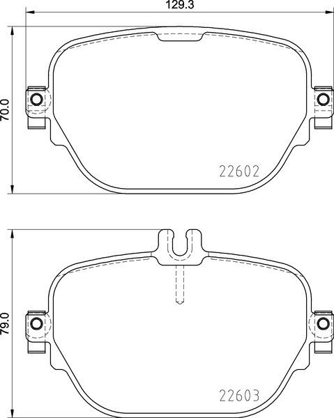2019 Mercedes-Benz AMG GT 53 Disc Brake Pad Set - Rear (Brembo)