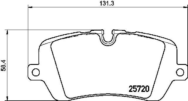 2014-2022 Land Rover Range Rover Sport Disc Brake Pad Set - Rear (Brembo)