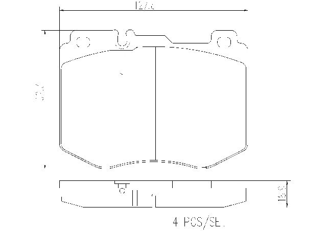2015-2021 Mercedes-Benz C300 Disc Brake Pad Set - Front (Brembo)