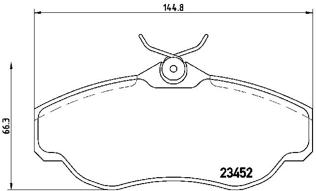 1996-2001 Land Rover Range Rover Disc Brake Pad Set - Front (Brembo)